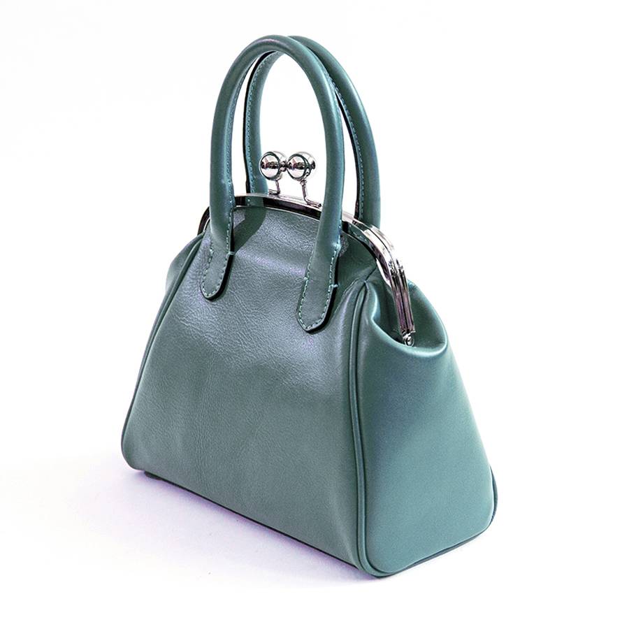 Laura Di Maggio NONNA – Borsa a clutch in nappa avio Negozio