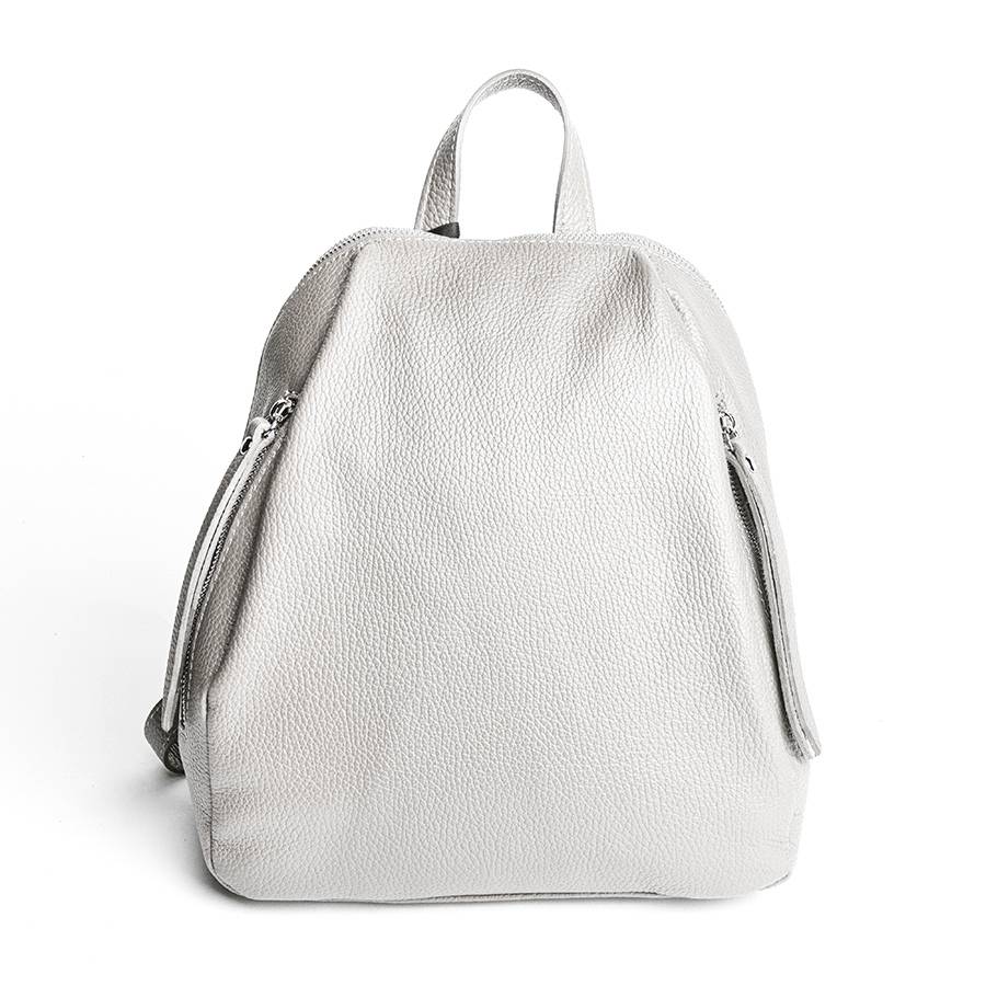 Laura Di Maggio ZIP – zainetto in pelle dollaro latte Qualità Garantita
