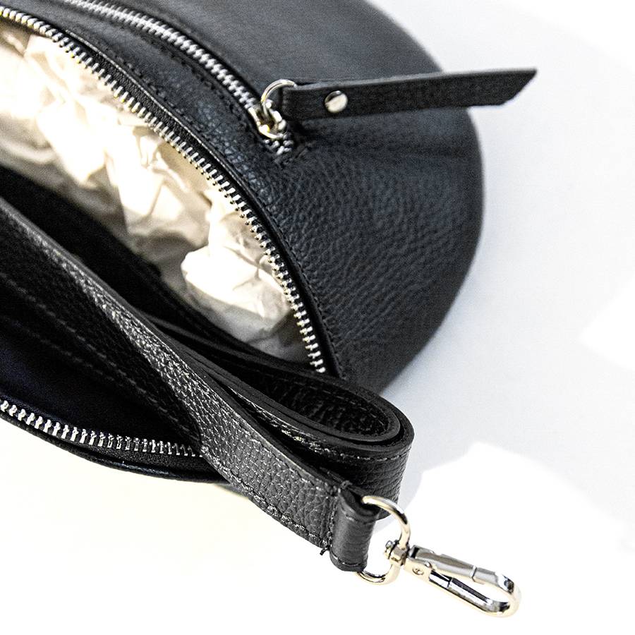 Laura Di Maggio MARSUPIO in pelle dollaro nero Shopping Online