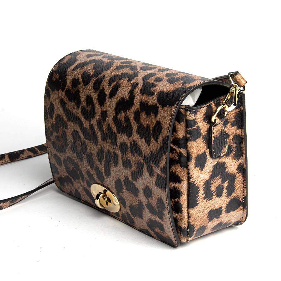 Laura Di Maggio LEOPARD – Postina in pelle saffiano stampata Promozione