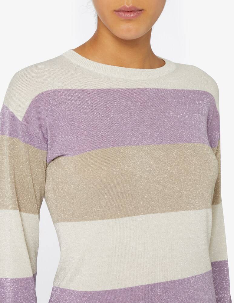 EMME Marella Picasso maglione in lurex bande orizzontale Shopping Online