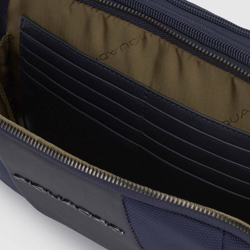 Piquadro Wrist clutch bag in recycled fabric Negozi Online