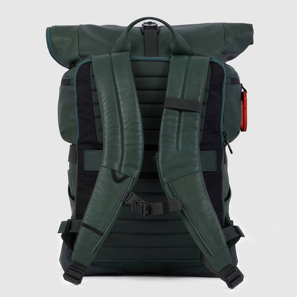 Piquadro Roll-top computer 15,6" and iPad®Pro12,9" backpack Fino Al -60%