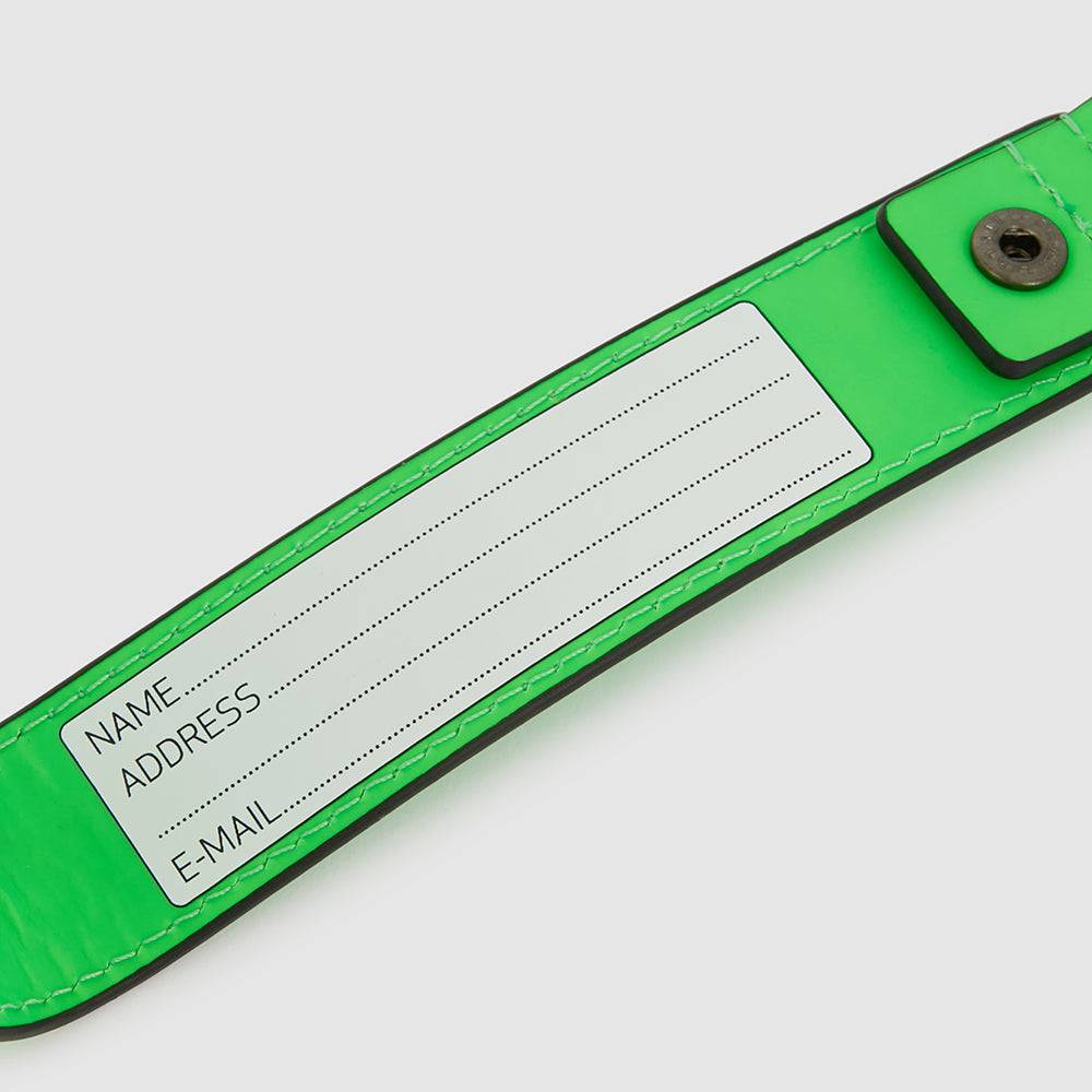 Piquadro Address Tag in leather with carabiner Economico