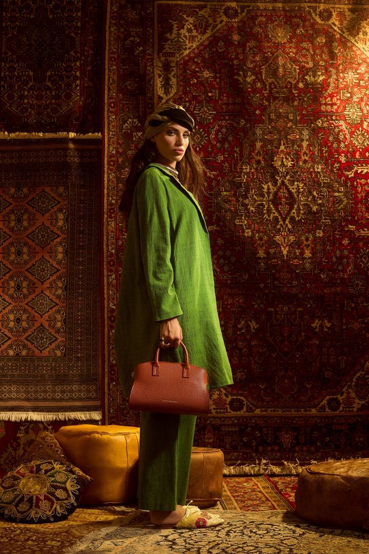 Roberta Gandolfi Elodie bowling small borsa a mano in pelle con tracolla staccabile e regolabile Italia