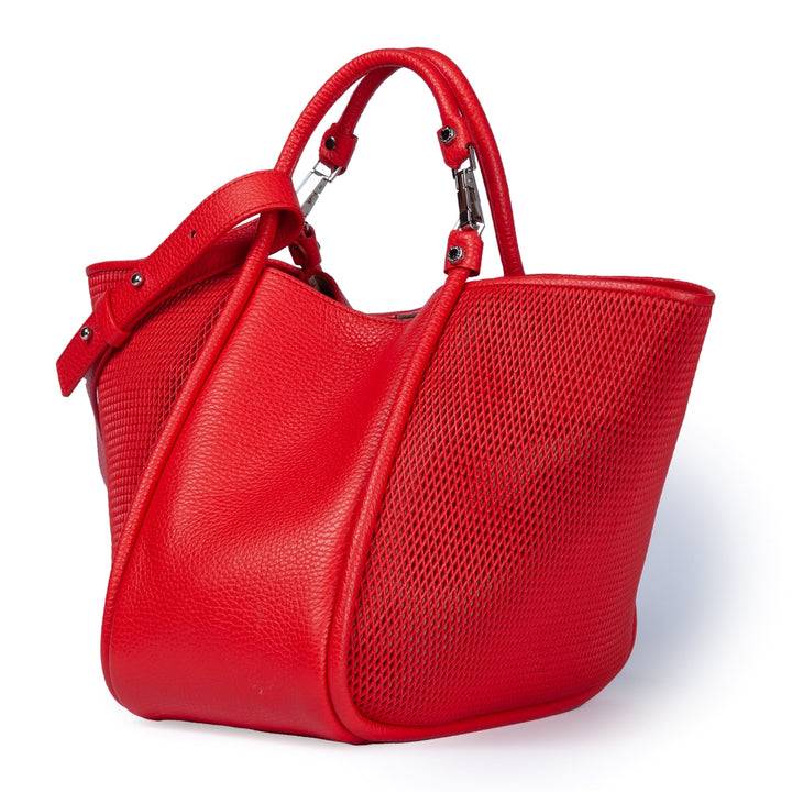 Roberta Gandolfi Yuma medium 3 in 1 borsa a mano in pelle trasformabile con tracolla staccabile Consegna Veloce