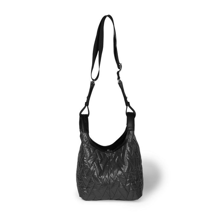 Roberta Gandolfi Joy Puffy borsa trasformabile 5 modelli in 1 in tessuto antigoccia finiture in pelle di vitello e tracolla staccabile Promozione Limitata