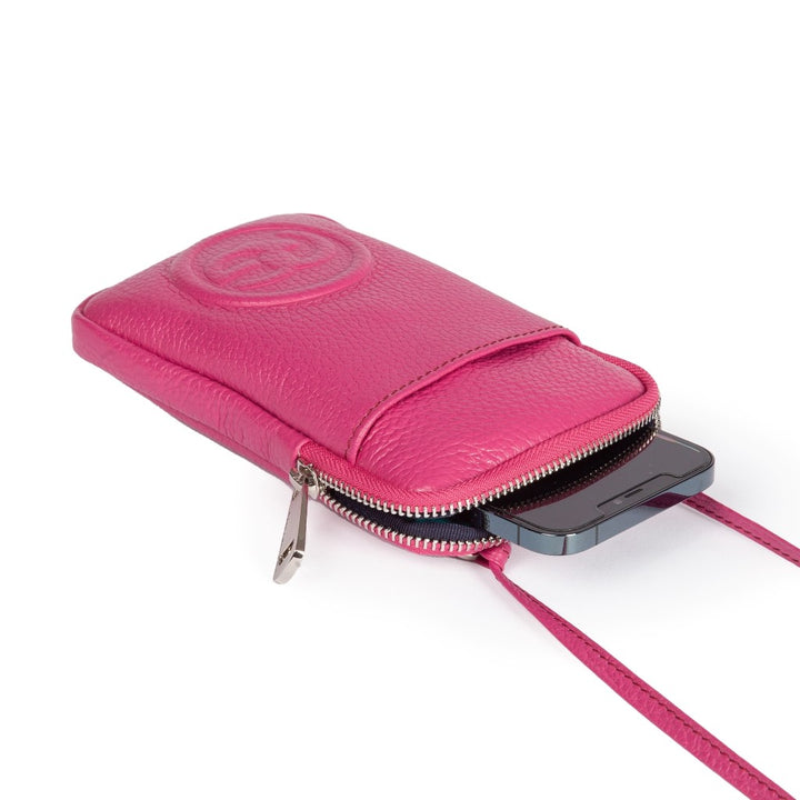 Roberta Gandolfi RG Phone holder in pelle di vitello con tracolla staccabile e regolabile Acquista Ora