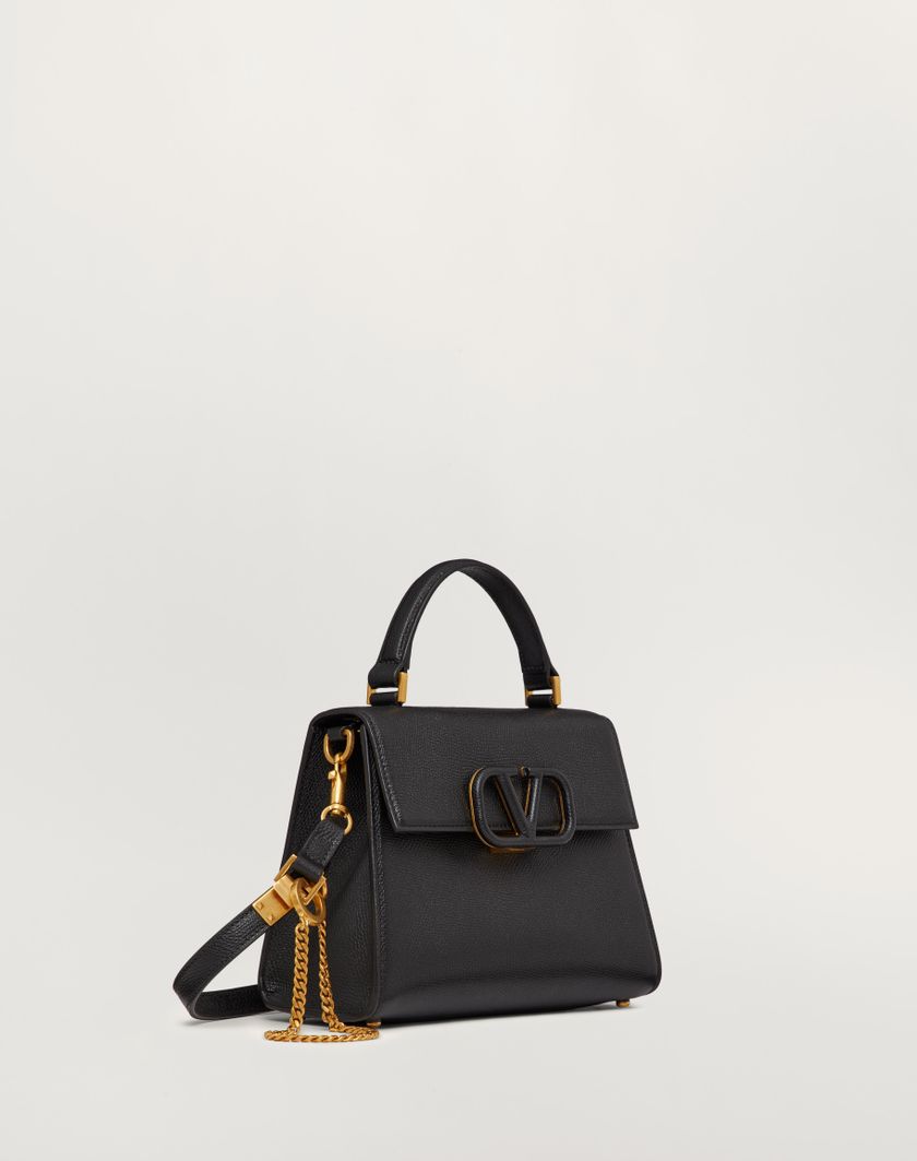 Valentino Handbags Borsa A Mano Piccola Vsling In Vitello Granato per Donna in Clay/rose Quartz | Valentino IT Shopping Online