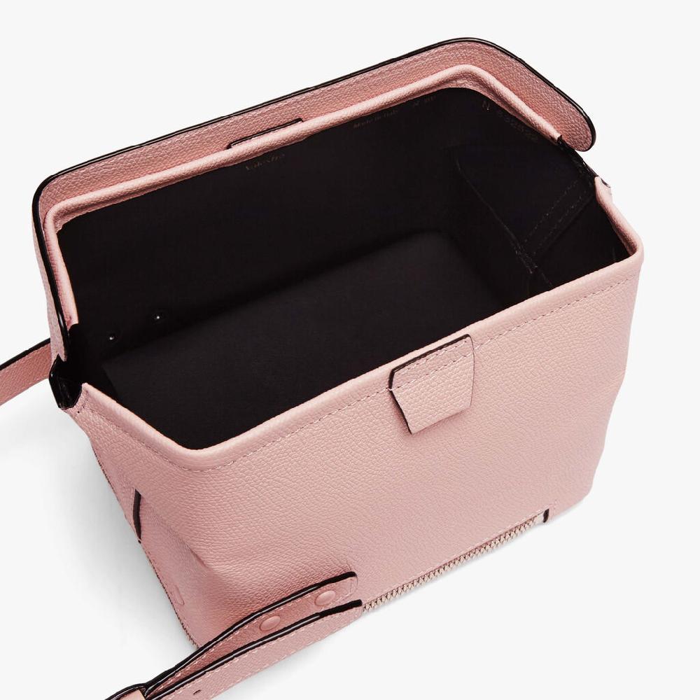 Valextra Borsa a tracolla Mini in Pelle Rosa | Valextra Tric Trac 2025