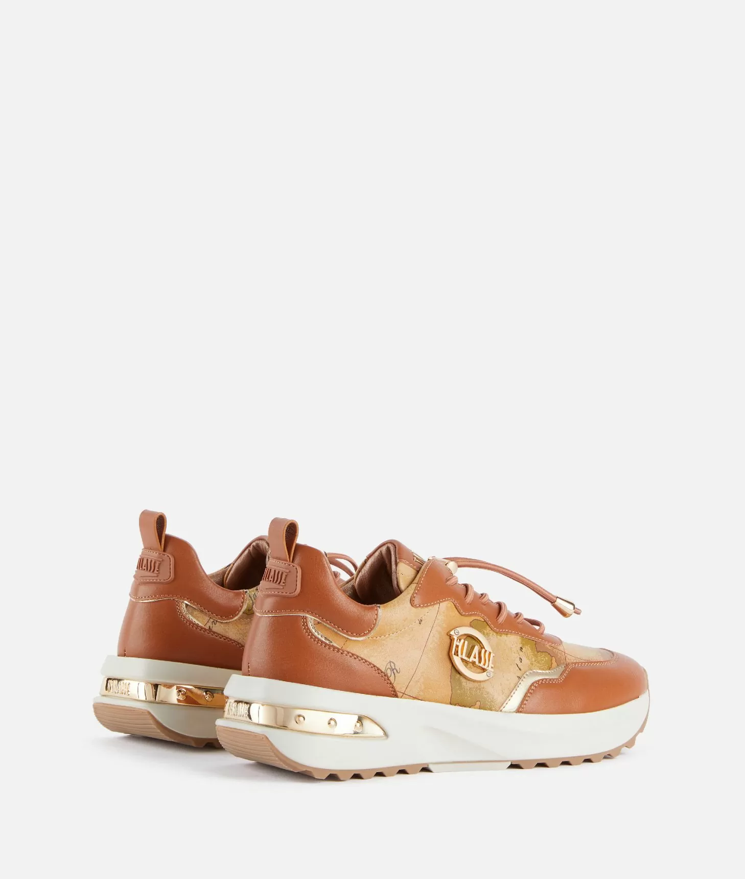 Alviero martini 1a classe Geo Road Marrakech sneakers in eco nappa Castagna Saldi Di Fabbrica