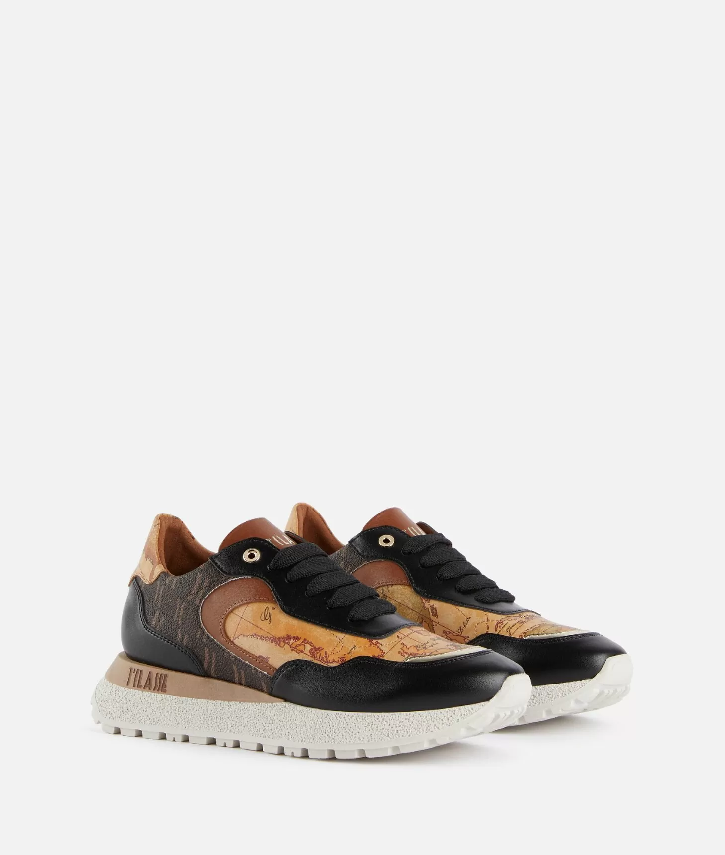 Alviero martini 1a classe Running in tessuto Monogram 1C ed eco nappa Geo Classic Nere 2025