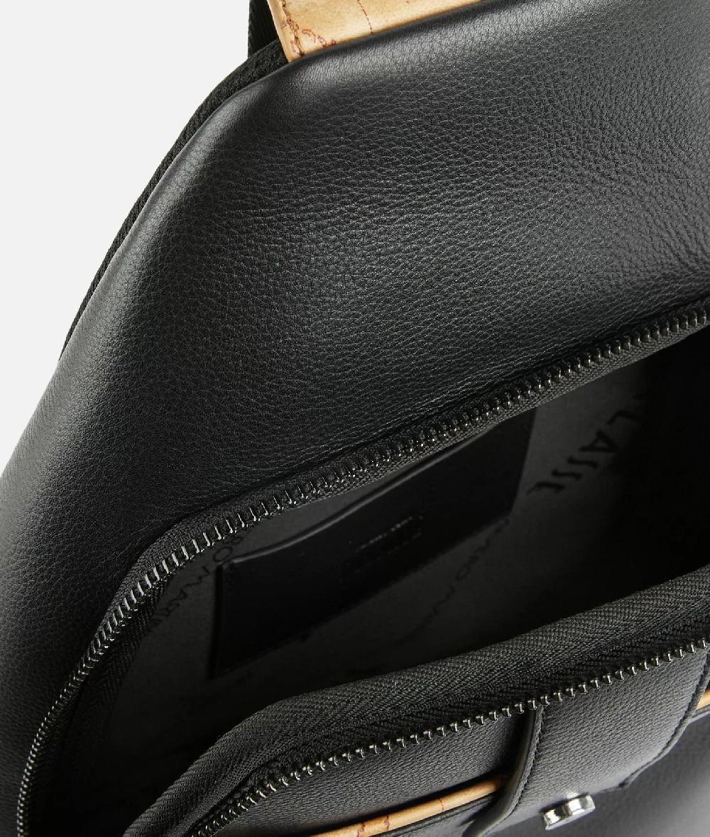Alviero martini 1a classe Zaino monospalla in pelle Nero Soddisfazione Garantita