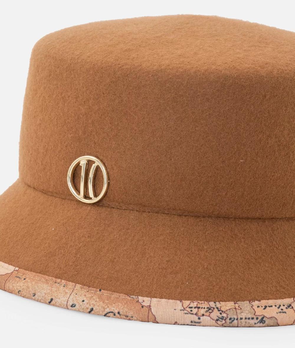 Alviero martini 1a classe Cloche in feltro Taupe Chiaro Saldi Di Fabbrica